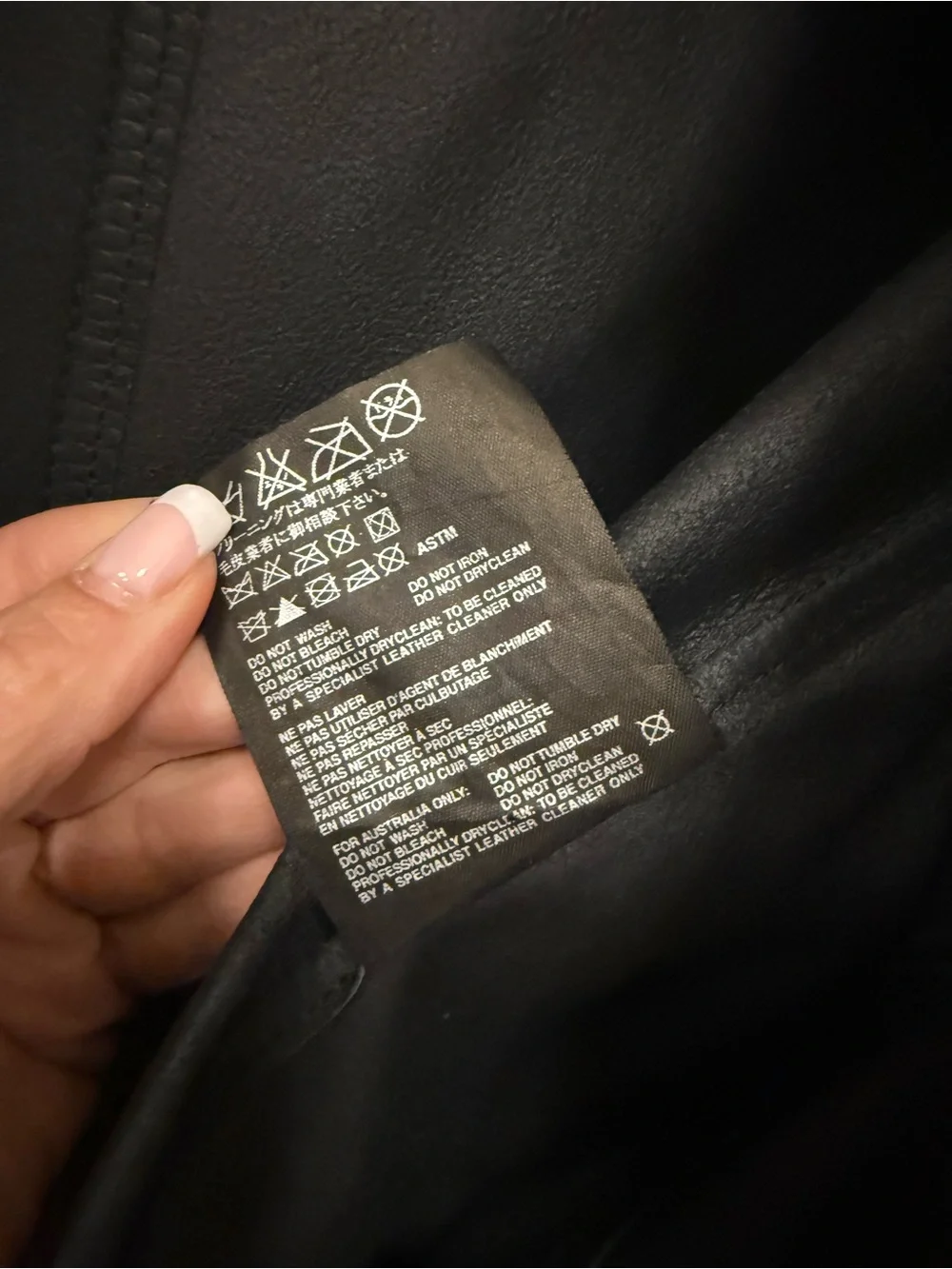 Prada Black moto 1990’s vintage  weight Leather Bomber Jacket medium